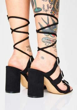 Public Desire Hooked Lace Up Heels