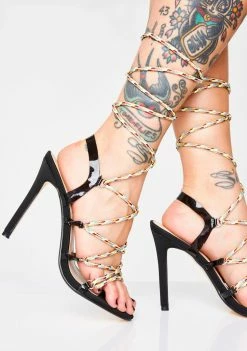 Public Desire Playa Lace Up Heels