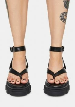 Public Desire Night Deputy Thong Platform Sandals