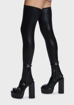 Public Desire Block Heels Flawless Platform Strappy Heeled Sandals