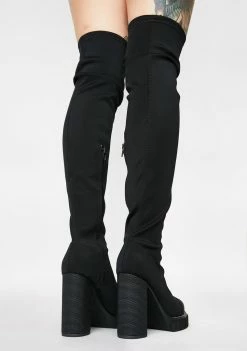 Public Desire Critic Over The Knee Boots Boots & Booties