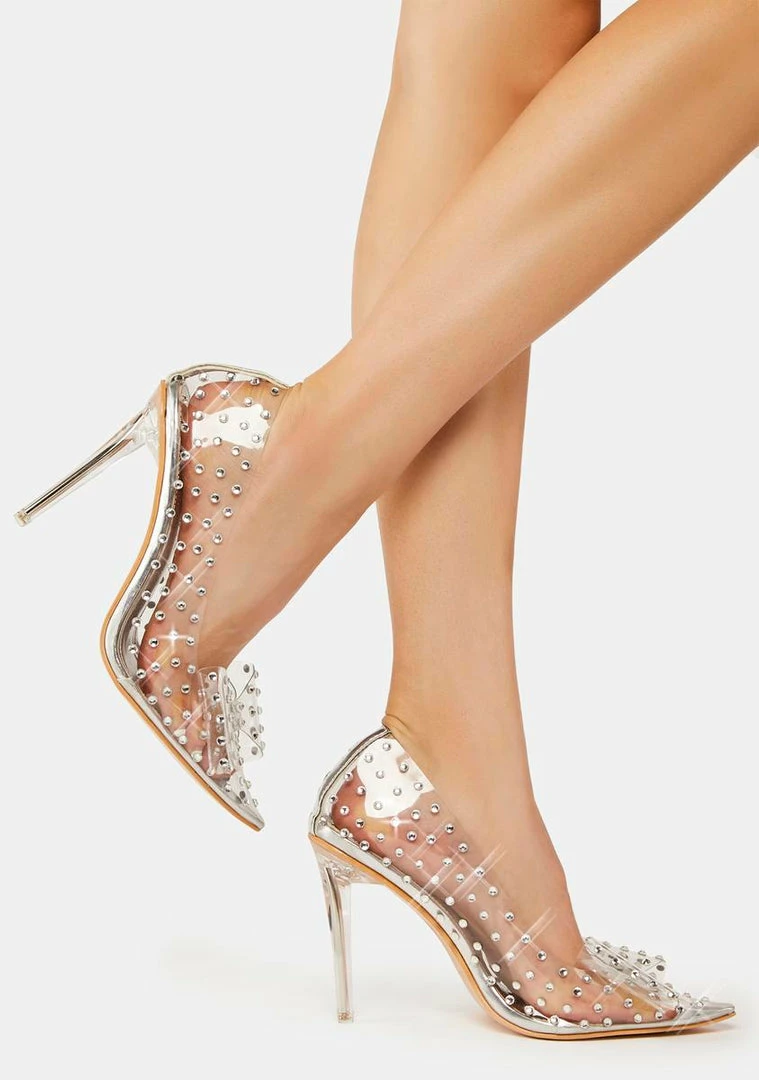 Cheap 😉 Public Desire Clear 👠 Heels Silver Fake Love Diamante 👠 Heels 🎉 1 Public Desire Clear Heels Silver Fake Love Diamante Heels