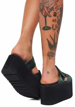 Public Desire Tyra Velcro Strap Platforms