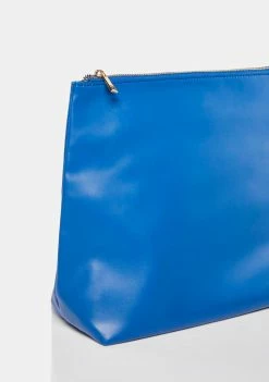 Public Desire Clutches Cobalt The Aria Slouchy Clutch Bag
