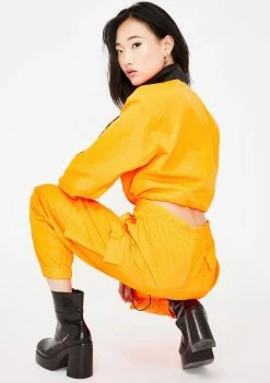 Public Desire Outerwear High Neck Tracksuit Top