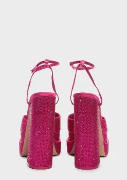 Cheapest ๐งจ Public Desire Wide Fit Pink Sparkly Moonchild Platform ๐ Heels ๐ 7 Public Desire Wide Fit Pink Sparkly Moonchild Platform Heels