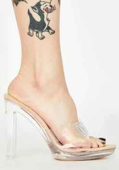 Public Desire Don't Care Clear Heels