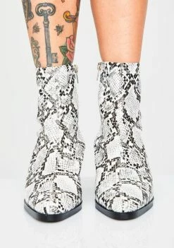 Public Desire Runnin' Wild Snake Boots Boots & Booties