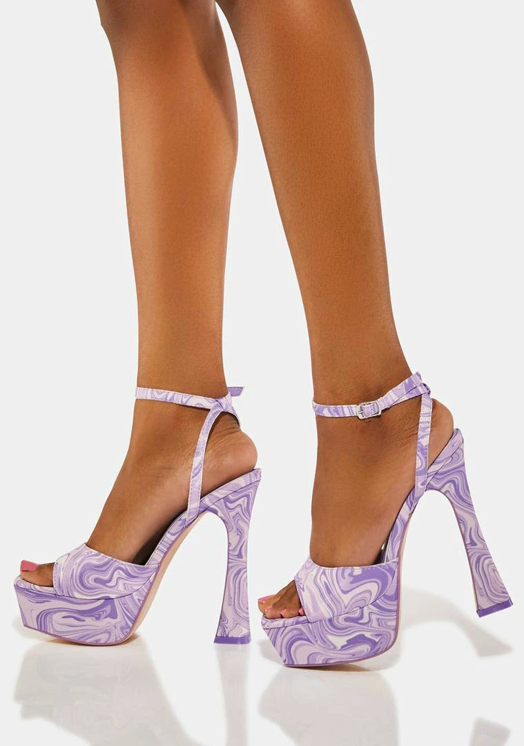Cheapest 😀 Public Desire Lilac Truce Platform 👠 Heels ✔️ 1 Public Desire Lilac Truce Platform Heels