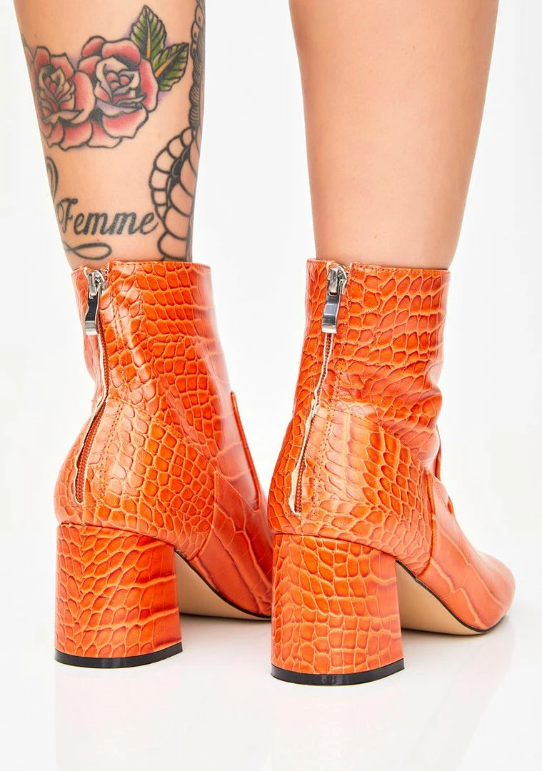 Promo ๐ Public Desire Radio Crocodile Booties ๐ฅพ Boots & Booties ๐ 4 Public Desire Radio Crocodile Booties Boots & Booties