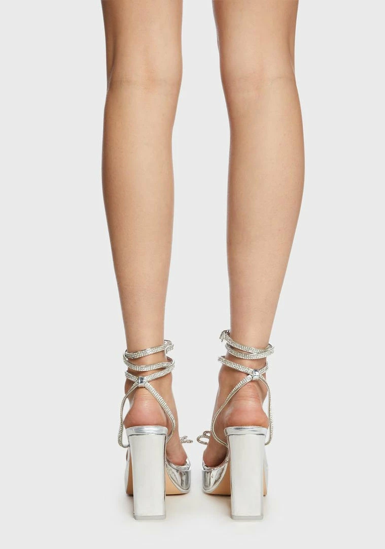 Promo 🤩 Public Desire Future Bow Platform 👠 Heels Wrap 👠 Heels 😍 4 Public Desire Future Bow Platform Heels Wrap Heels