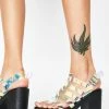 Public Desire Leader Iridescent Sandal Heels