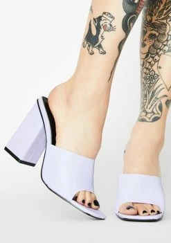 Public Desire Purple Pixel Reflective Heels