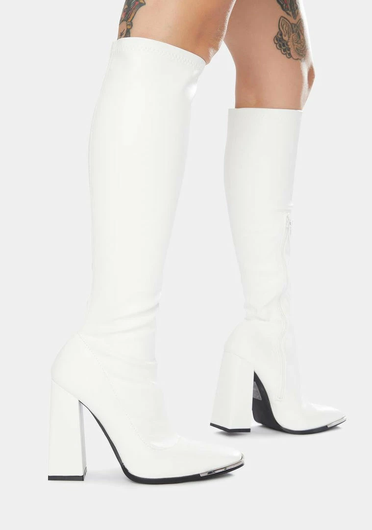 Deals ⭐ Public Desire Caryn Knee High Heeled 🥾 Boots 🥾 Boots & Booties 🎁 3 Public Desire Caryn Knee High Heeled Boots Boots & Booties