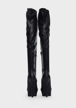 Public Desire Matte Trixie Knee High Boots