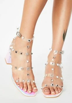 Public Desire Iridescent Always Sandal Heels