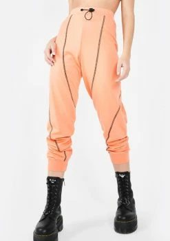 Public Desire Contrast Stitch Jogger Pants Bottoms