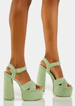 Public Desire Mint Content Platform Heels