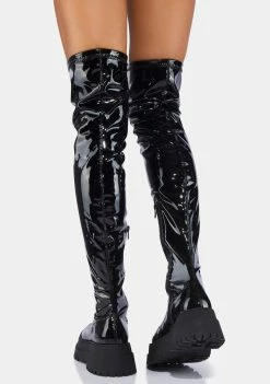 Hot Sale ๐ Public Desire Patent Disclosure Knee High ๐ฅพ Boots ๐ 7 Public Desire Patent Disclosure Knee High Boots