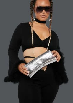 Public Desire Crossbody Bags Silver The Kemi Crossbody Bag