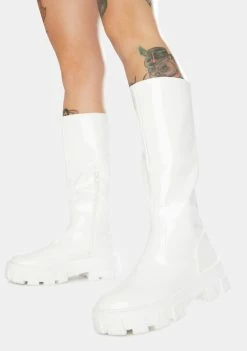 Public Desire Karma Chunky Sole Knee High Boots