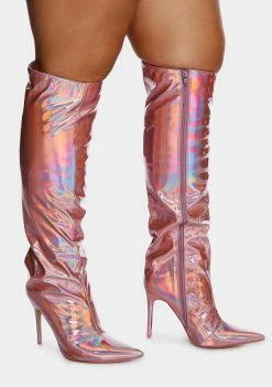 Public Desire Boots & Booties Wide Fit Independent Knee-High Boots