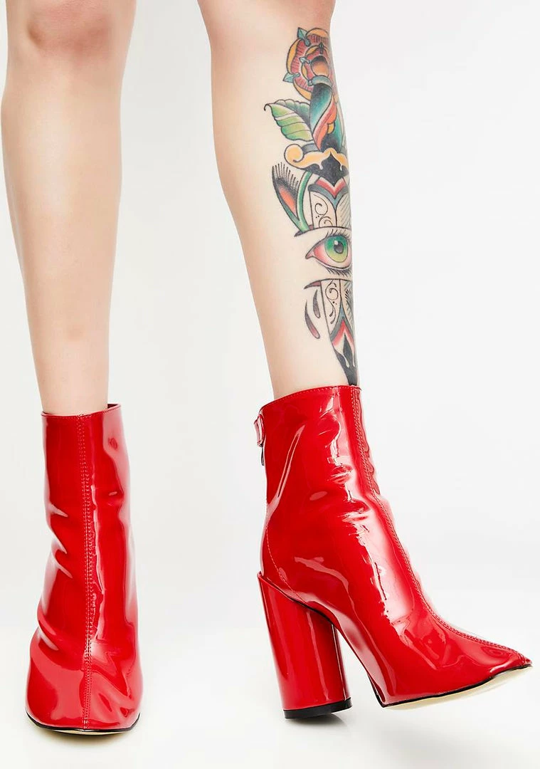 Best deal ⭐ Public Desire 🥾 Boots & Booties Flame Lia Vinyl Stud Strap 🥾 Boots ✔️ 3 Public Desire Boots & Booties Flame Lia Vinyl Stud Strap Boots