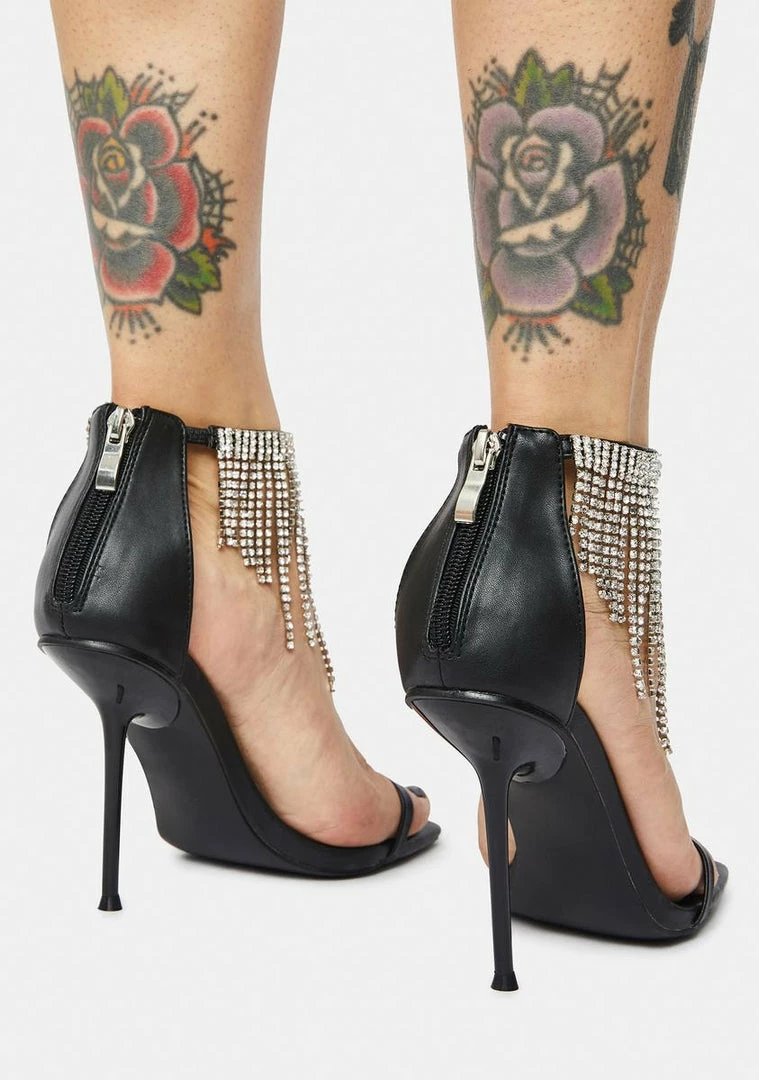Best deal 😍 Public Desire Redemption Diamante Tassel 👠 Heels 🥰 4 Public Desire Redemption Diamante Tassel Heels